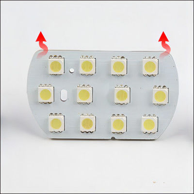 Fabbricazione di schede PCB con 12 LED ad alta luminosità per lettura auto