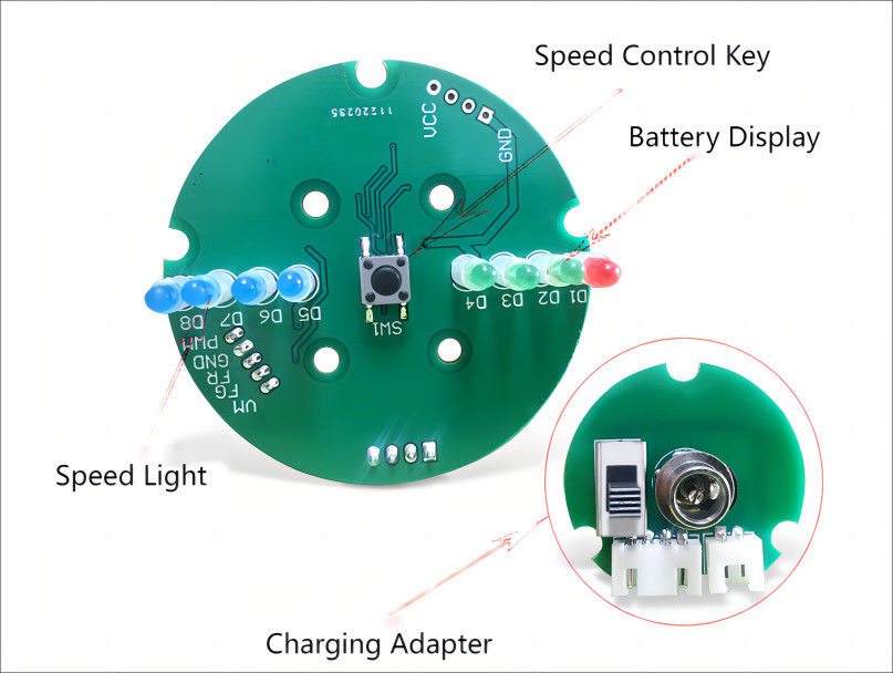 PCB progettazione e fabbricazione per motore senza spazzole Fascia pistola supporta quattro fasi di regolazione della velocità