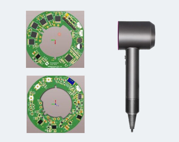 Assemblaggio di PCB a montaggio superficiale con ponte completo IPM per asciugacapelli ad alta pressione ad alta velocità non induttivo FOC
