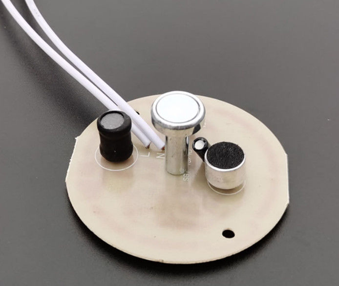 PCBA con 10 LED e connettore USB per il rilevamento vocale e luminoso