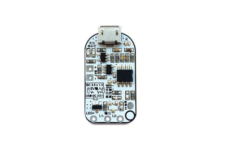 PCBA per la lampada da tavolo a controllo tattile con tre LED di attenuazione senza step supporta la protezione della carica e della scarica