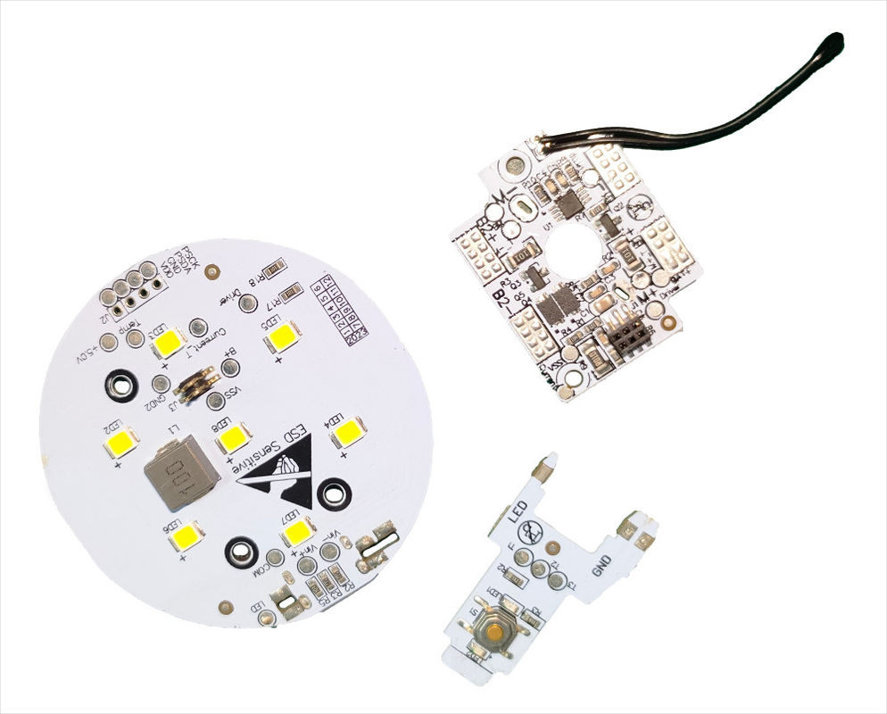 Tavola di circuito stampato personalizzata per pompa d'aria per auto con cavo FPC e 7 luci a LED