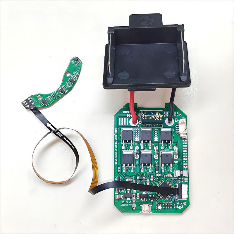 PCBA rigido flessibile per tagliabatterie elettriche con indicatore LED, interruttore chiave e funzione di attivazione