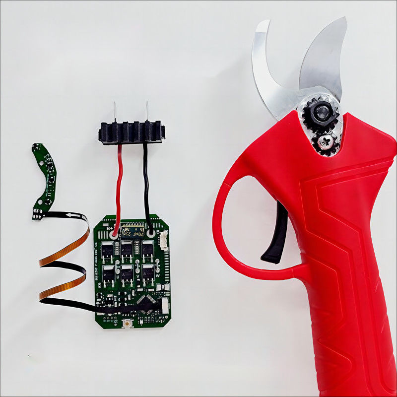 PCBA rigido flessibile per tagliabatterie elettriche con indicatore LED, interruttore chiave e funzione di attivazione