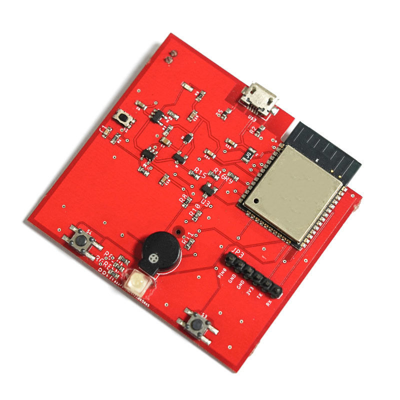 UL Certified Double Layer Red FR-4 Printed Circuit Board PCBA per la produzione elettronica